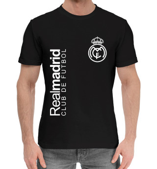 Мужская хлопковая футболка ФК Реал Мадрид (Club De Futbol)